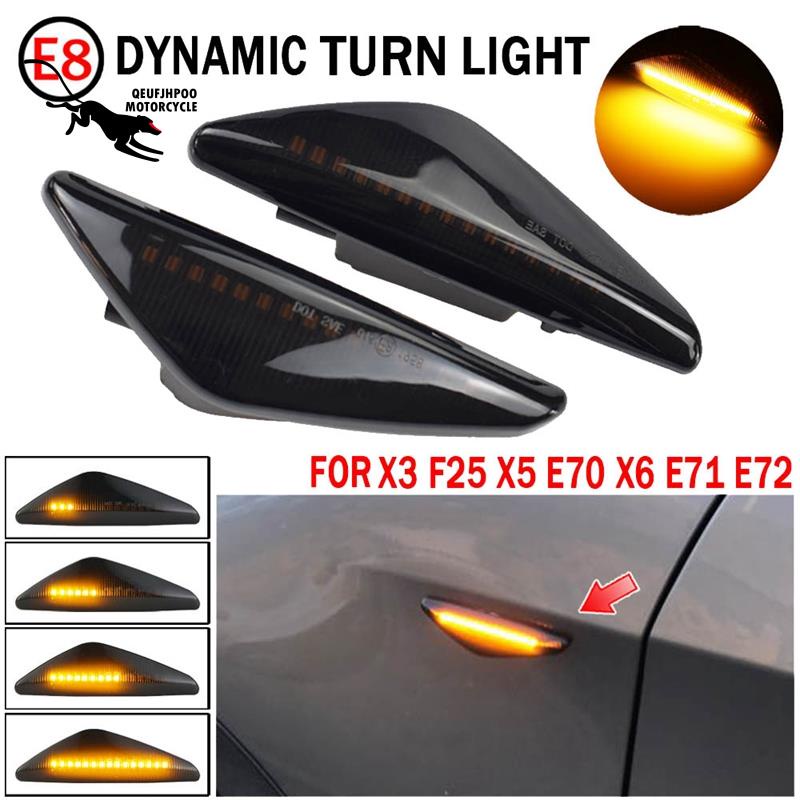 Set 2 đèn tín hiệu xi nhan cho xe hơi BMW X3 F25 X5 E70 X6 E71 E72 2008-2014