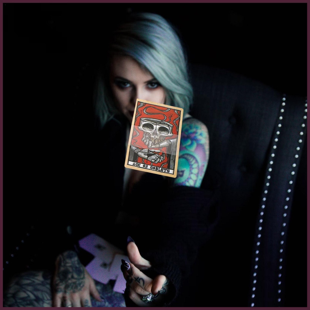 Bộ Bài Tarot 78 Lá Kèm Hộp Kim Loại Độc Đáo