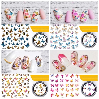 (Hàng Mới Về) Miếng Dán Trang Trí Móng Tay Hình Bướm 3d