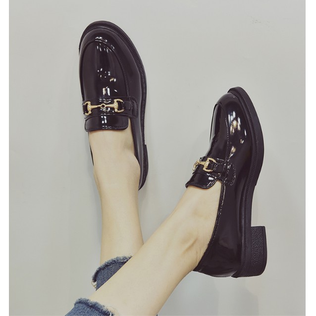 [SẴN] G005 Giày búp bê oxford đen da bóng giá cực rẻ | BigBuy360 - bigbuy360.vn