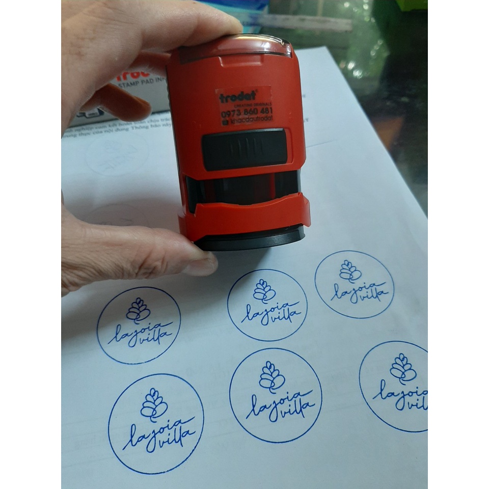 Khắc dấu tròn theo yêu cầu (Loại xịn)