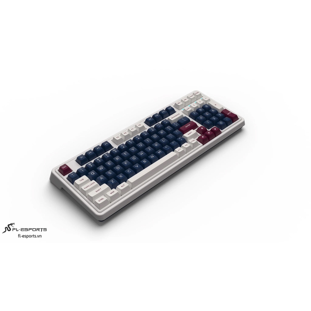 Bàn phím cơ không dây FL-Esports CMK98 SAM Metal Heart 3 Mode - Hàng chính hãng