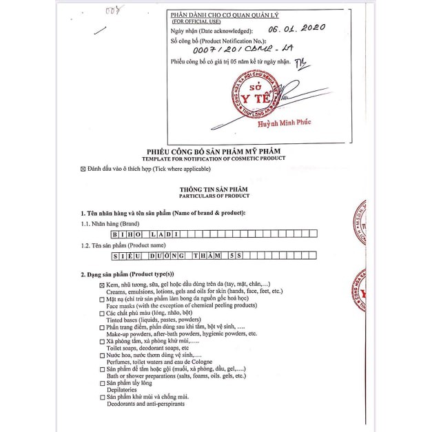 Chính hãng - Biho Ladi - Kem Siêu dưỡng thâm 5S 20gram | BigBuy360 - bigbuy360.vn