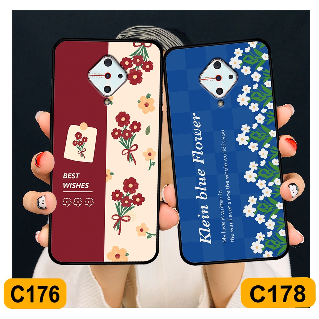 Ốp Vivo S1 / S1 Pro in hình hoa cỏ nhẹ nhàng,họa tiết caro xinh xắn.ốp lưng chống sốc
