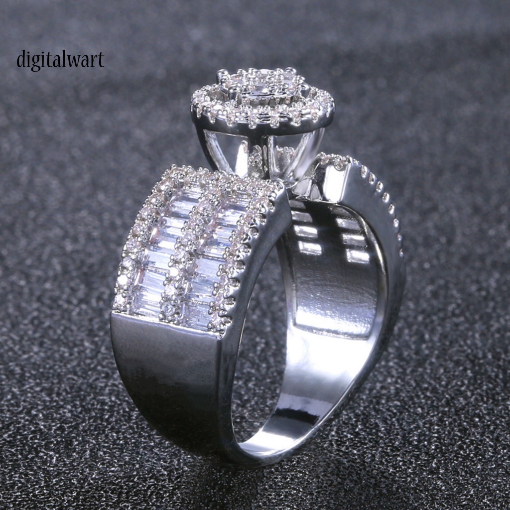 Kỹ Thuật Số| Nhẫn Đính Hôn Nữ Mặt Đá Zircon