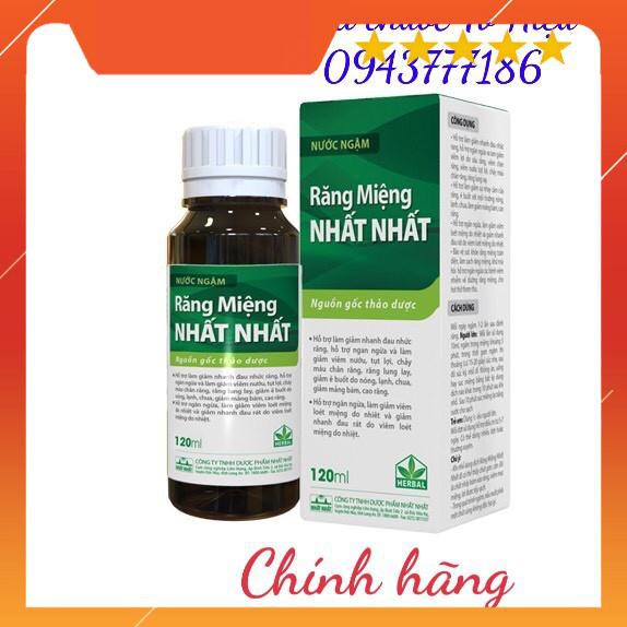 Nước ngậm Răng Miệng Nhất Nhất (Chính hãng) - Nguồn gốc Thảo dược