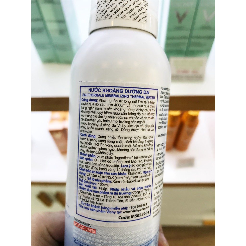 [Chính Hãng] Xịt khoáng dưỡng da Vichy 150ml | BigBuy360 - bigbuy360.vn