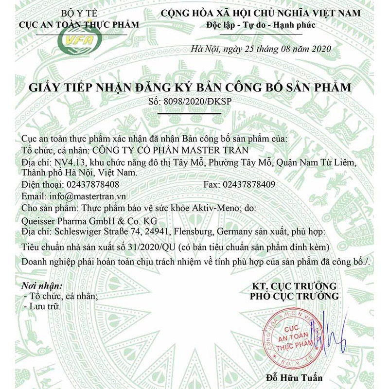 Viên uống Aktiv-Meno cân bằng nội tiết tố nữ loại 30 viên