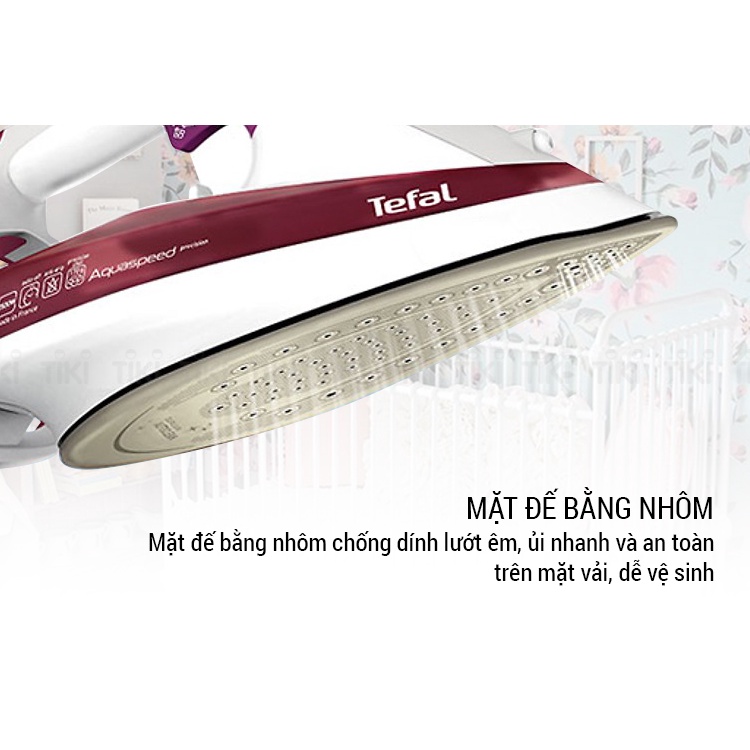 Bàn là hơi nước Tefal FV5525 2500W (Đỏ) Hãng phân phối