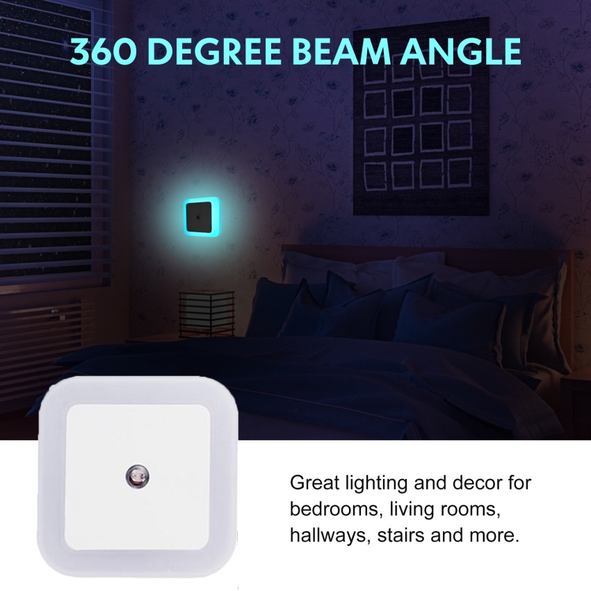 Đèn Ngủ Bóng LED Cảm Biến Thông Minh Tự Động