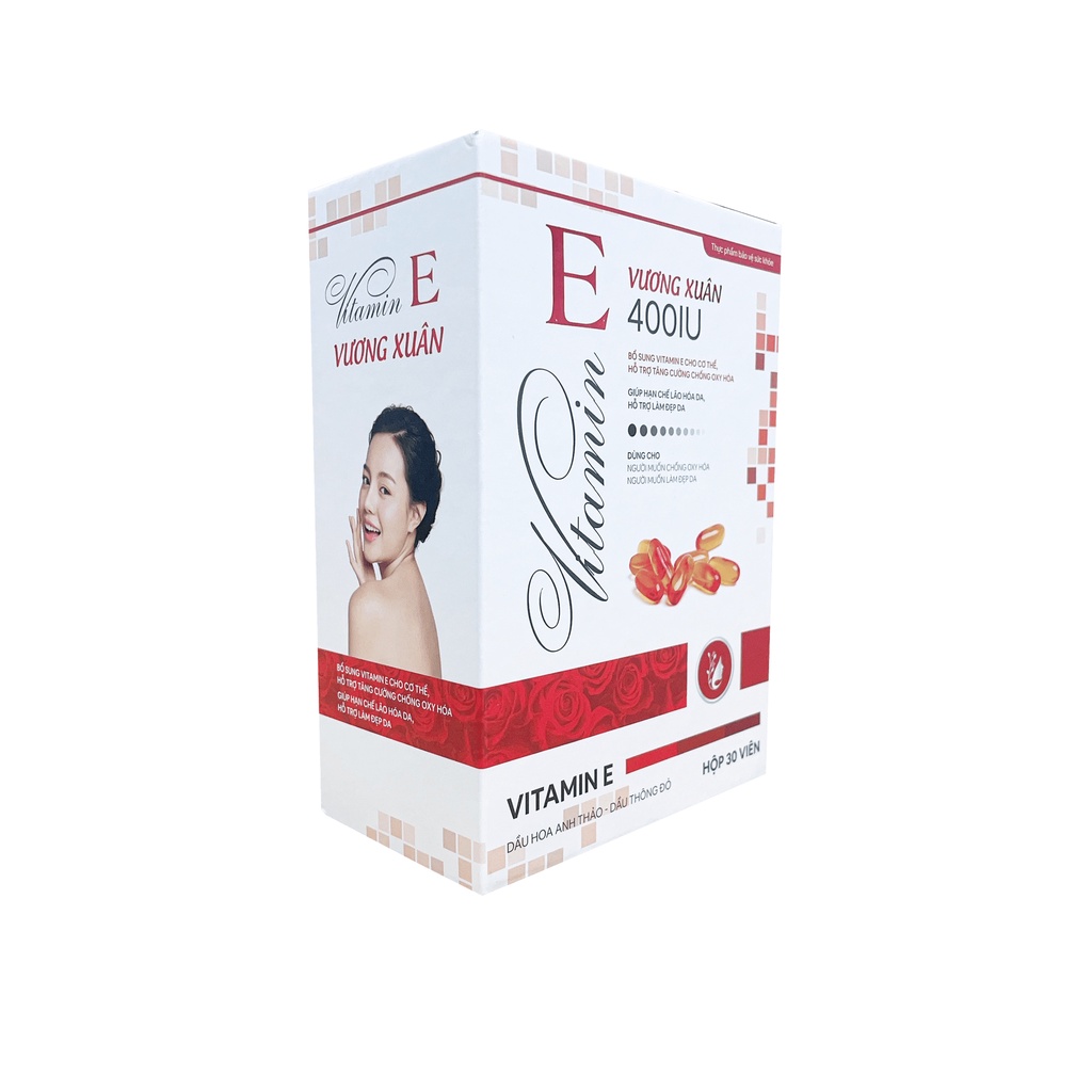 Viên Uống Bổ Sung Vitamin E Đỏ Vương Xuân FOBE hộp 30 viên