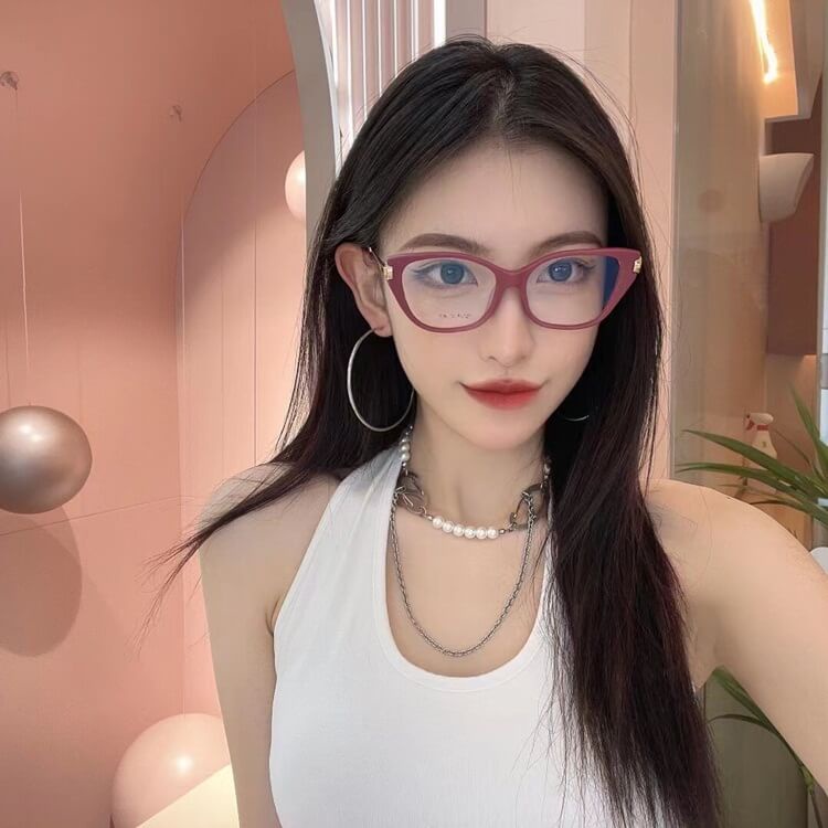 Gọng Kính Cận Nữ, BVLGARI, Kính mèo, không độ, thời trang giả cận mẫu mới nhất - donghokinhmat168