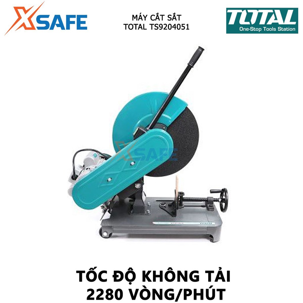 Máy cắt sắt bàn TOTAL TS9204051 motor cảm ứng, điện áp 220-240V, 1 pha công suất 3KW(4HP), kèm 1 đá cắt