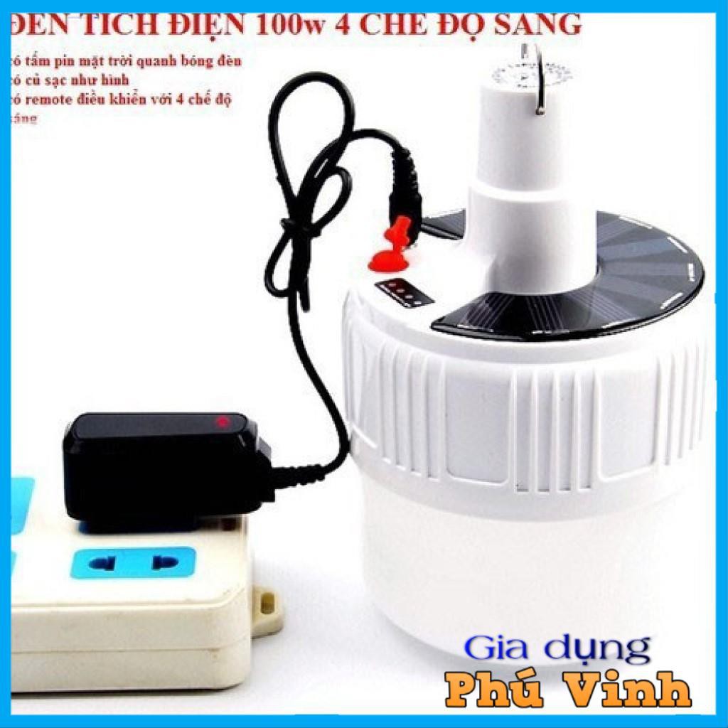 Bóng đèn tích điện hấp thu năng lượng mặt trời 100W có điều khiển | BigBuy360 - bigbuy360.vn