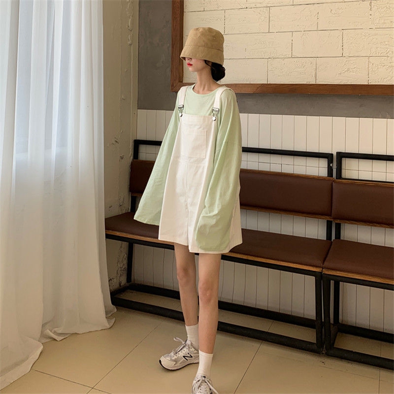 [Mã FAGREEN55 giảm tới 30K đơn 99K] Quần Yếm Jean Ngắn Ống Rộng Thời Trang Cá Tính 122706 | BigBuy360 - bigbuy360.vn