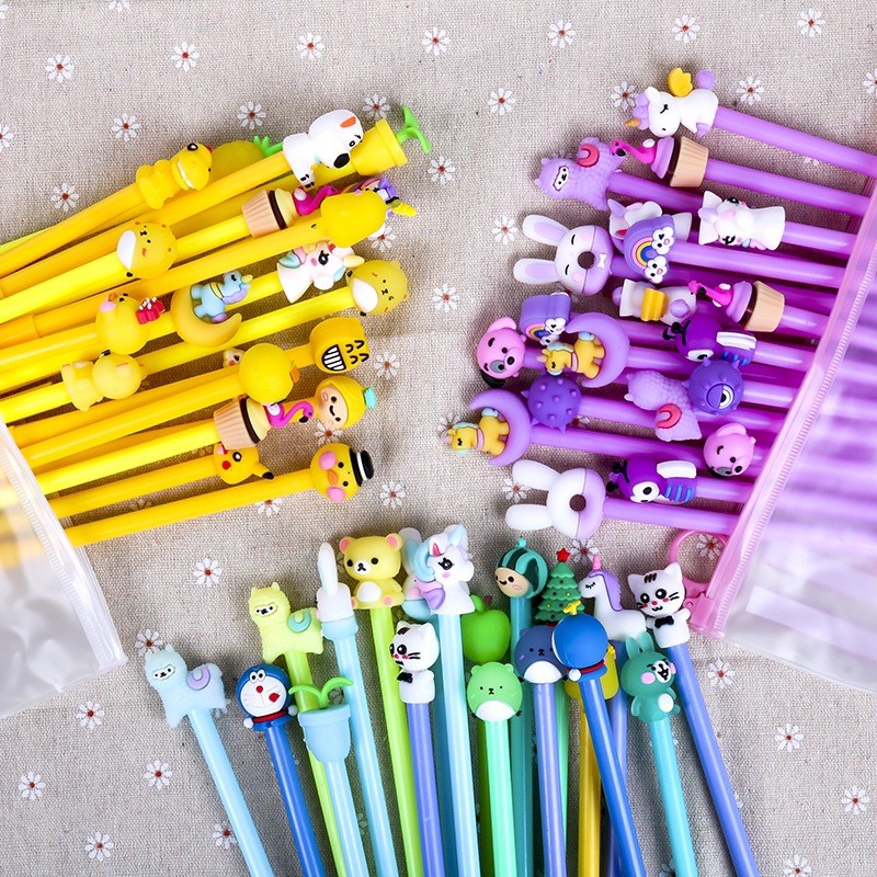 Sét 20 Bút mực đen 0,5mm nhiều màu, nhiều mẫu khác nhau (loại đẹp).