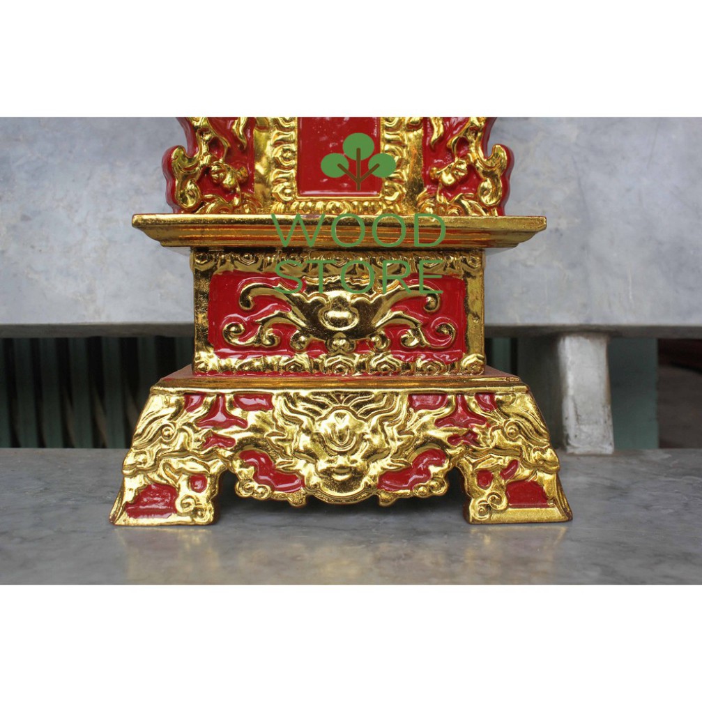 Bài vị thờ gia tiên-bài vị mặt phù-đồ thờ cúng gỗ mít 4 cỡ bài vị cao 41,51,61,67 [RẺ SẬP SÀN]