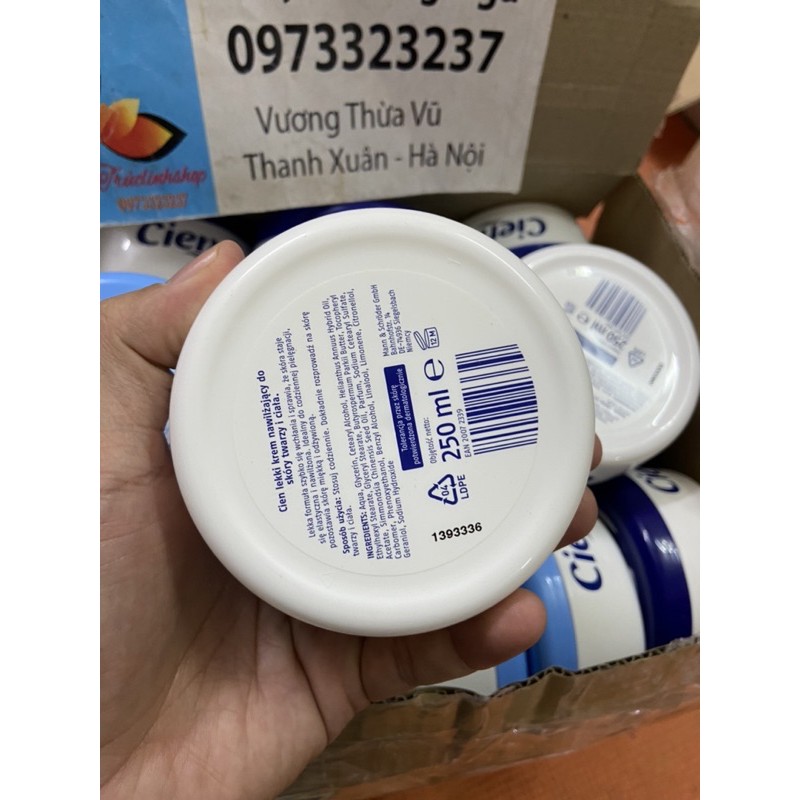 Kem dưỡng chống nẻ cien soft 24h và 48h classic 250ml