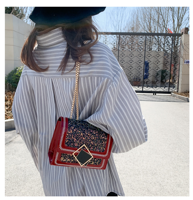 Túi Xách Nữ Đeo Chéo Dây Mắc Xích Thời Trang