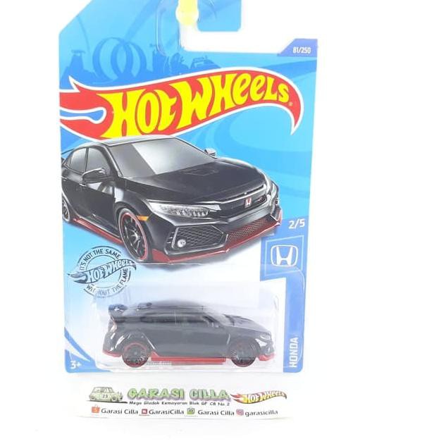 Hot Wheels Mô Hình Đồ Chơi Xe Hơi Honda Civic Type R 2018 Đen