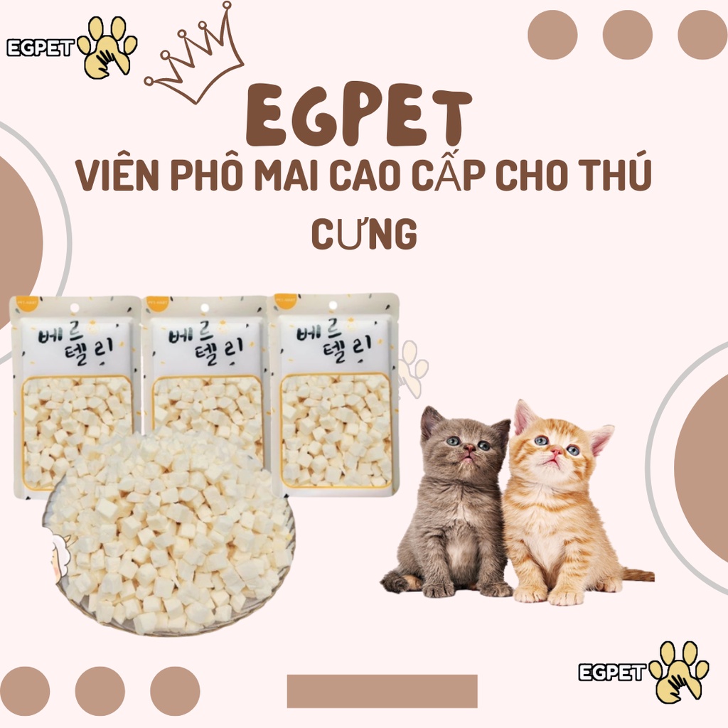 Phô mai viên MCP béo ngậy, giàu dinh dưỡng cho thú cưng gói 30g