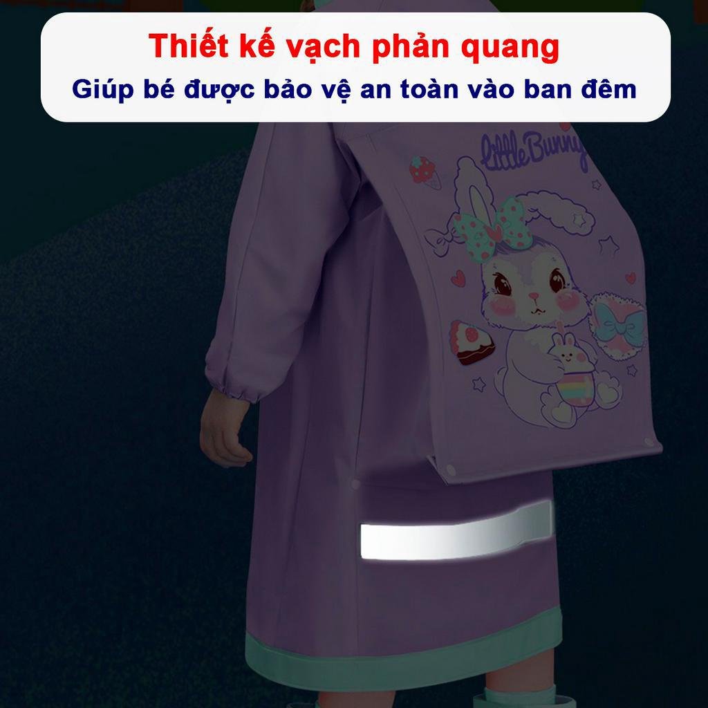 Áo mưa cho bé họa tiết hình thú ngộ nghĩnh Baby-S, Áo mưa trẻ em 2-10 tuổi nhiều màu xinh xắn – SAM015