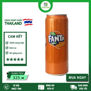 [HÀNG NHẬP KHẨU] Nước Ngọt Fanta Hương Cam Thái Lan 325ml thumbnail