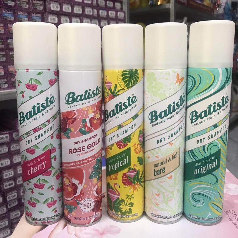Dầu Gội Khô Batiste Dry Shampoo 200ml chính Hãng