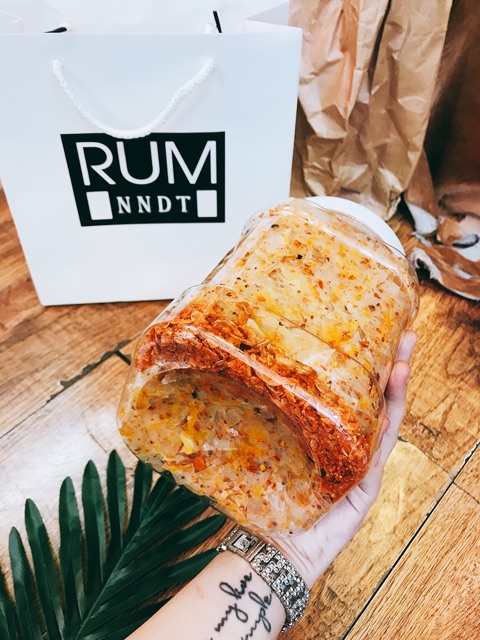 BÁNH TRÁNG SA TẾ KHÔ BÒ SIU CAY RUM.FOOD