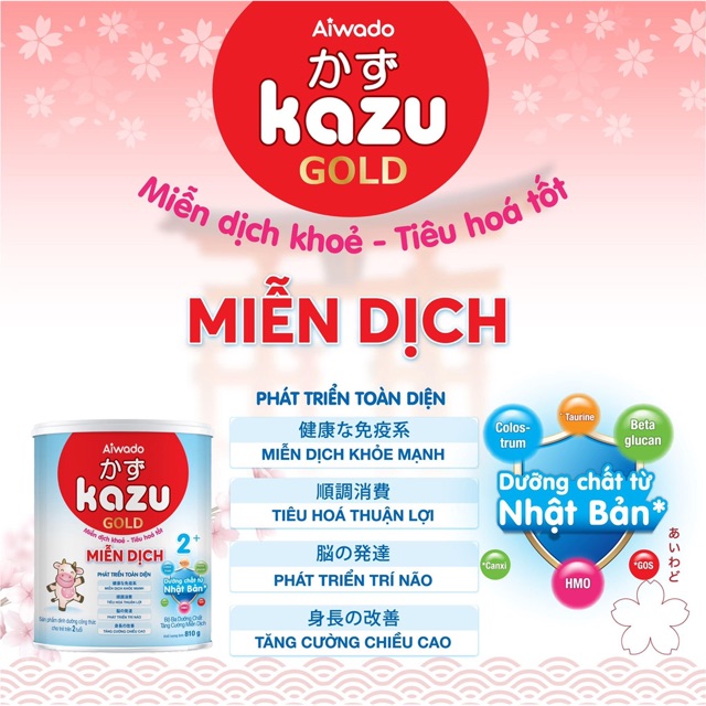 Sữa Kazu Gold miễn dịch