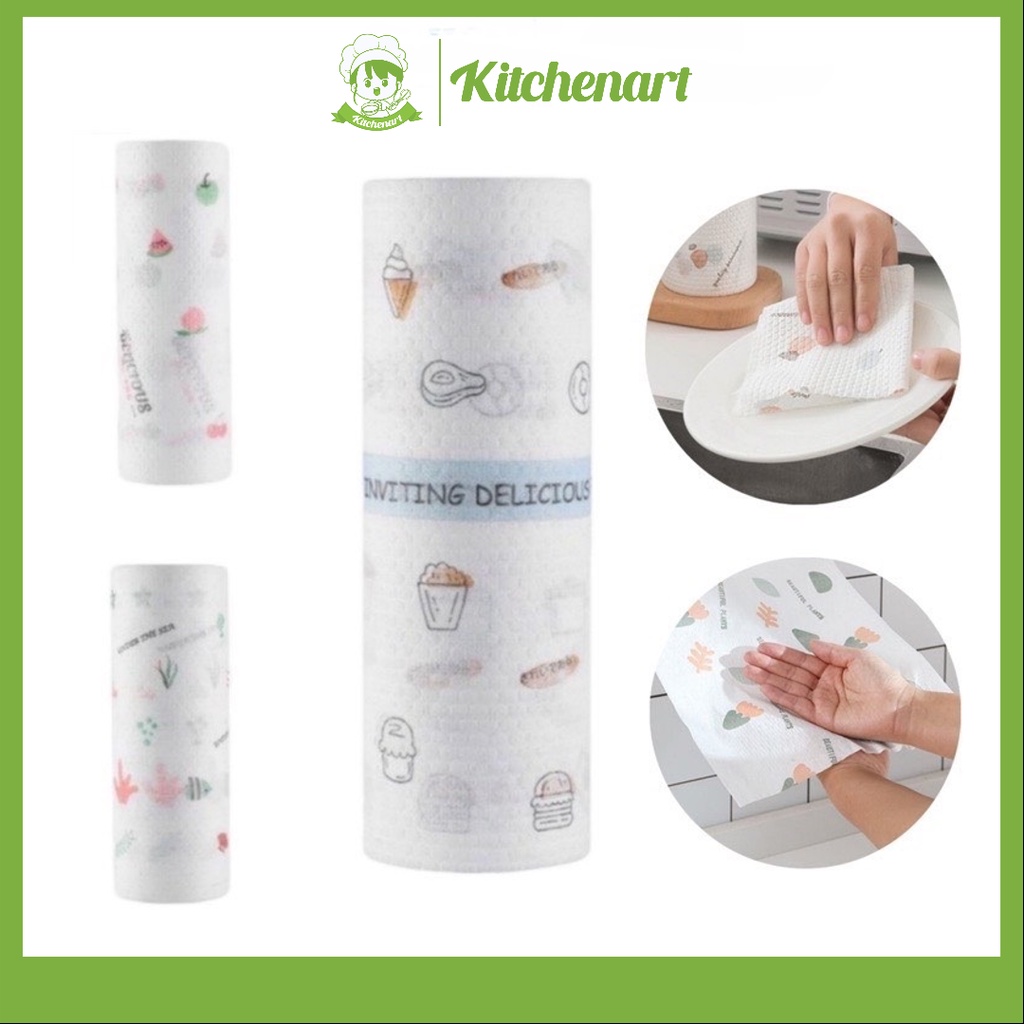 Giấy lau bếp đa năng Khăn giấy đa năng lau bếp cuộn 40 tờ - hàng đẹp