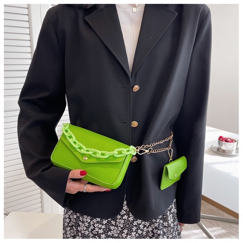 Túi Đeo Chéo Hình Vuông Nhỏ Màu Sắc Đơn Giản NB00320