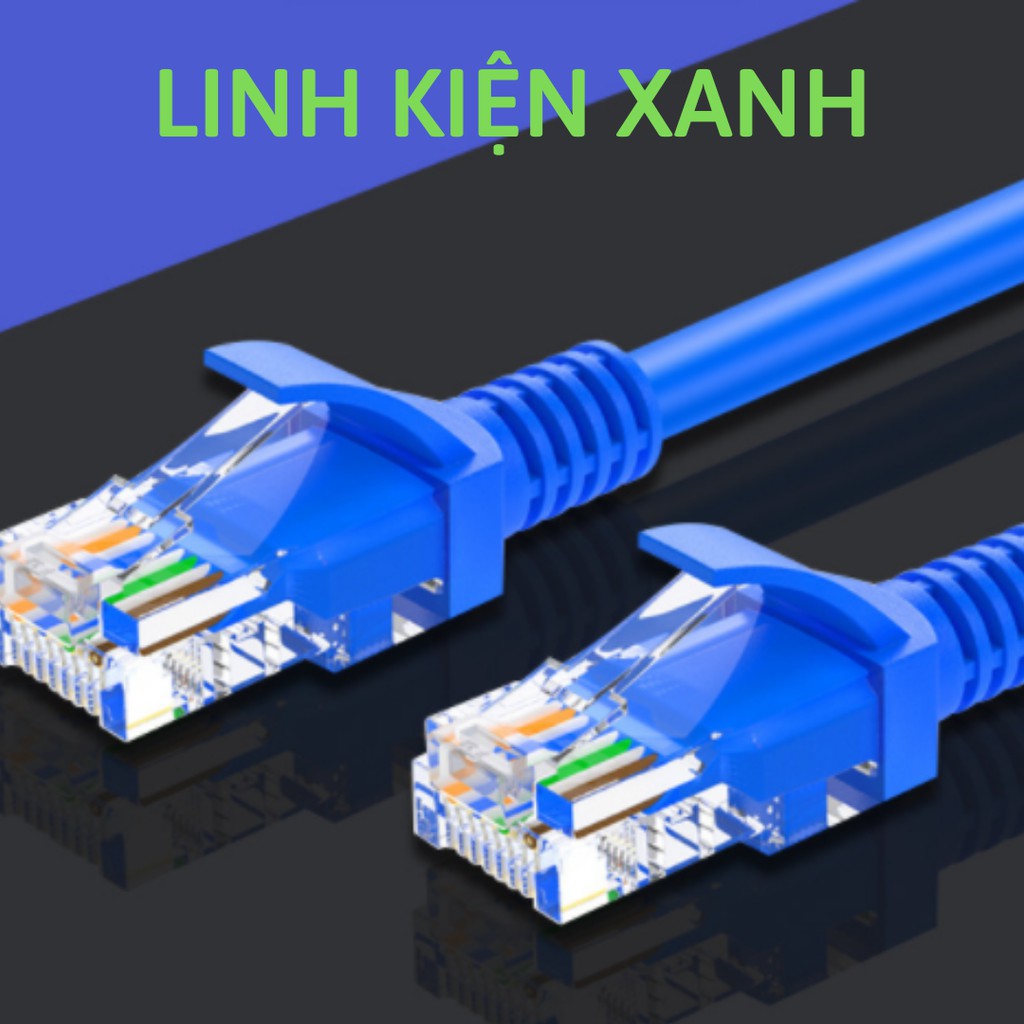 DÂY CÁP MẠNG CAT5E bấm sẵn 2 đầu 5m 10m 15m 20m 25m 30m 35m 40m 45m 50m - Dây Cáp mạng lan chính hãng