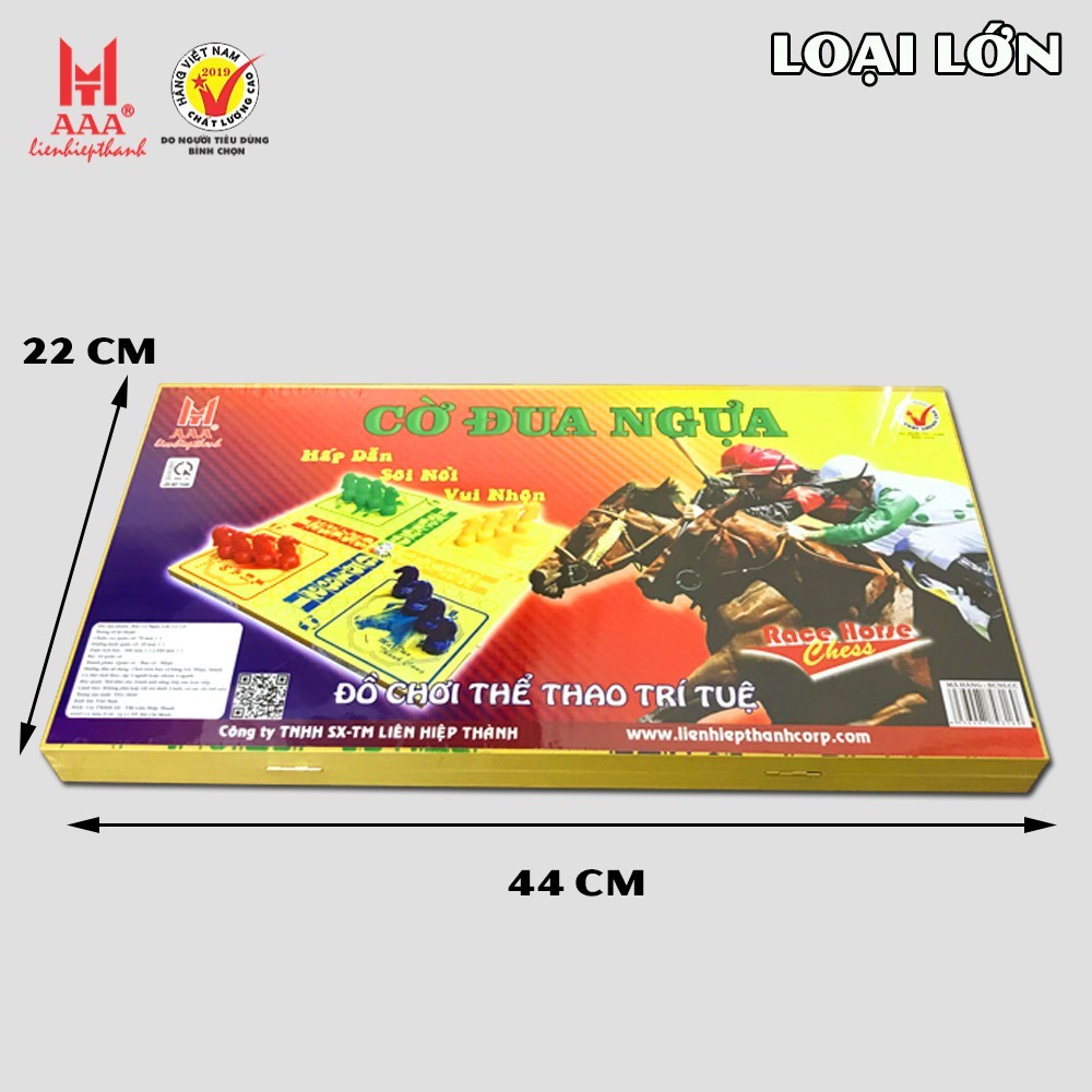 Bộ Cờ Cá Ngựa Cao Cấp Liên Hiệp Thành - Bàn cờ 44cm x 44cm Made In Việt Nam