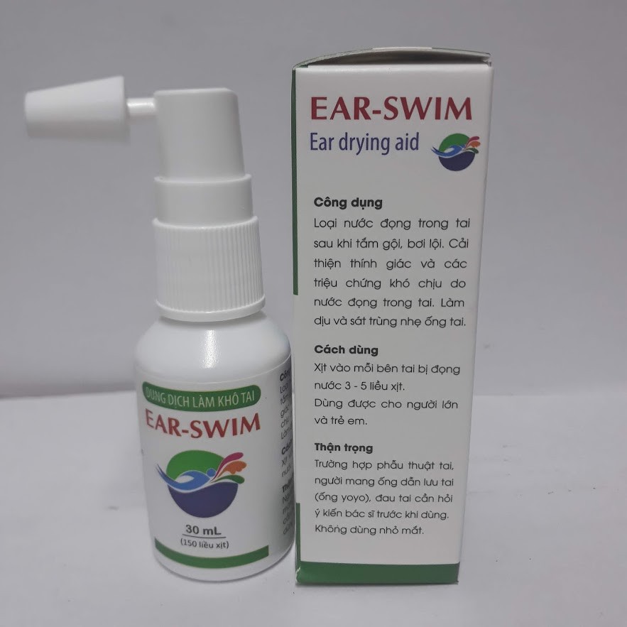 Dung Dịch Làm Khô Tai - Ear-Swim Cát Linh - 30ml