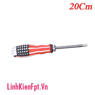 Tua vít 2 đầu cờ mỹ 20cm