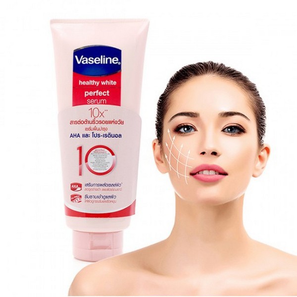 Dưỡng thể Vaseline Healthy White Perfect Serum 10x - Thái Lan - 320ml