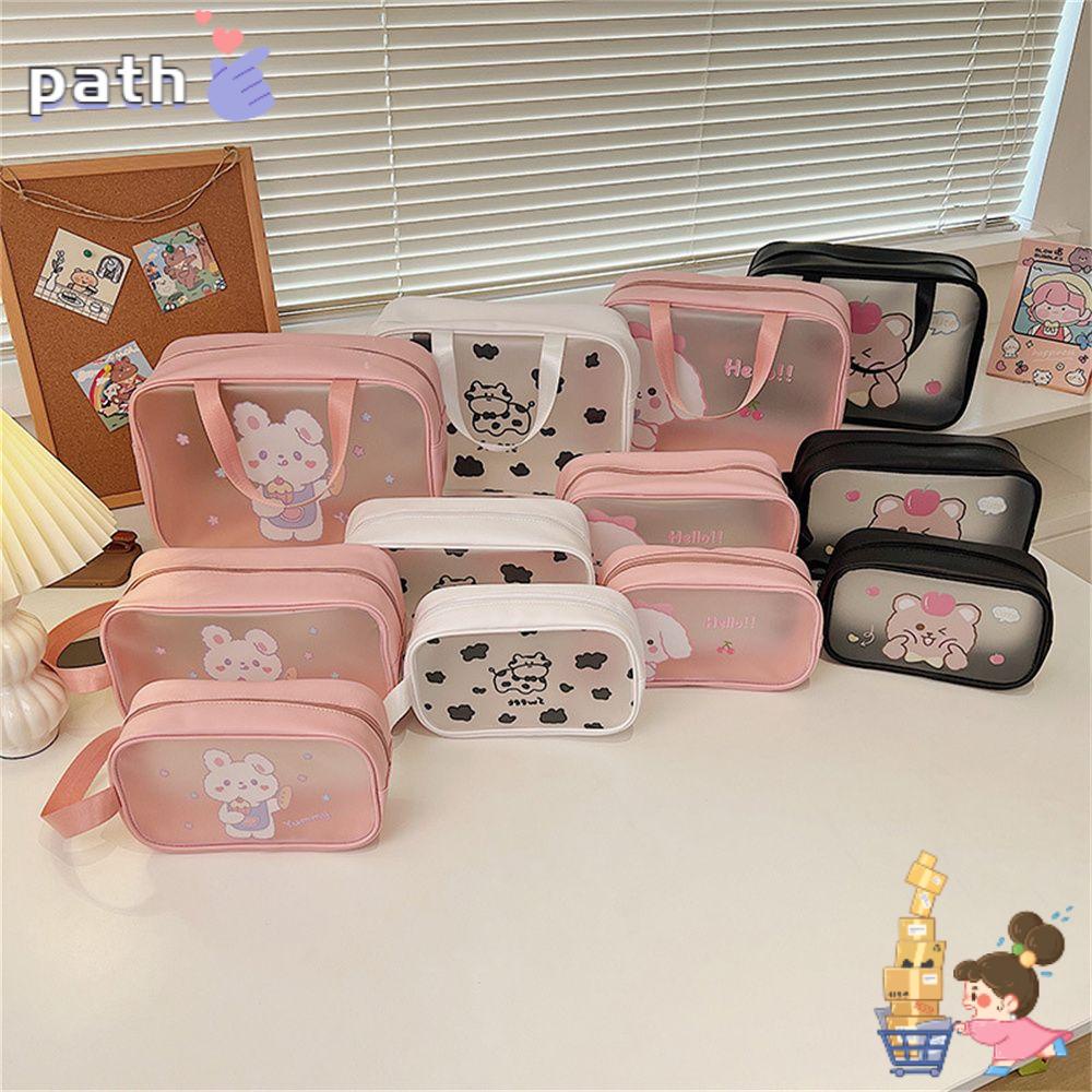 Túi Đựng Mỹ Phẩm Bằng Da PU PVC Chống Thấm Nước Tiện Dụng Cho Nữ