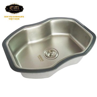 Chậu Inox nhỏ có lỗ xả Eurolife EL-R7 (Trắng bạc)