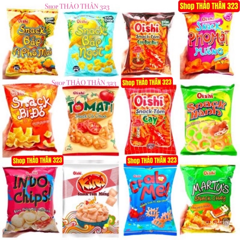 Bánh Snack Oishi 40g Nhiều Vị