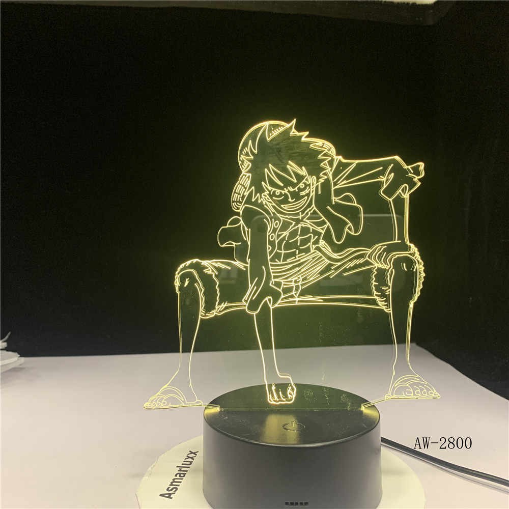 Đèn led 3D One Piece (mẫu 1)