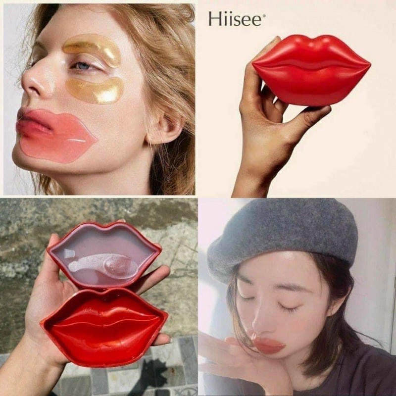 MASK MÔI HIISEES HỘP ĐỎ HÌNH MÔI DƯỠNG MÔI HỒNG CĂNG MỌNG