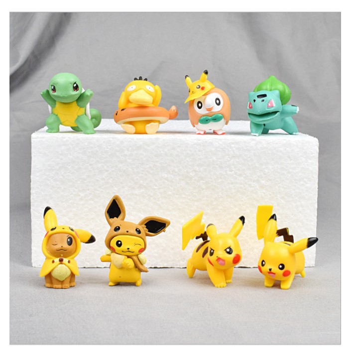 Set Mô Hình 08 Nhân Vật Picachu 4-5cm