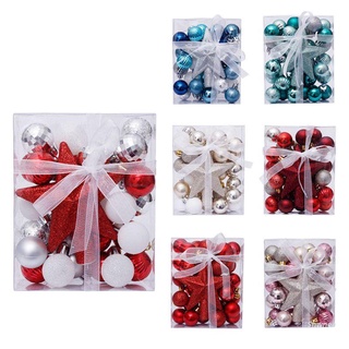 Set 30 quả châu 3cm trang trí cây thông giáng sinh