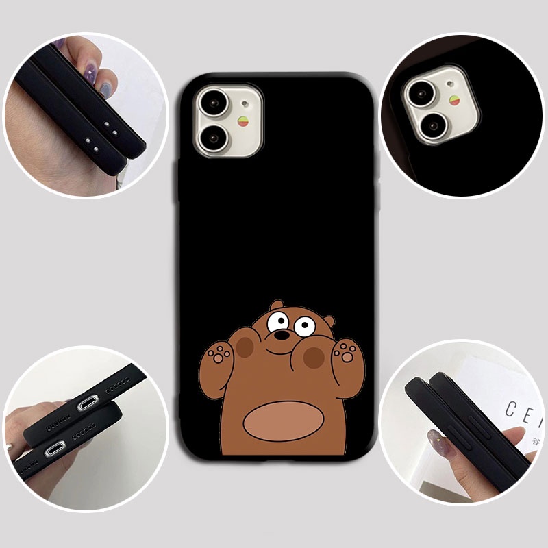 Ốp Điện Thoại Mềm Mặt Nhám Hình Gấu 2 Cho Samsung Galaxy A01 A2 A3 Core A02 A02S A03S A12 A22 A32 A52 A72 4G 5G