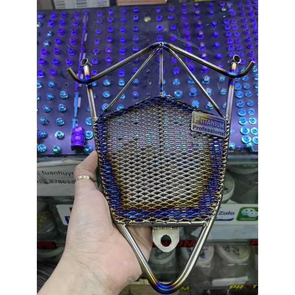 baga giữa dày 8li sản phẩm P.titanium cho sonic winner mẫu kết hợp cây que titanium và Lưới titanium