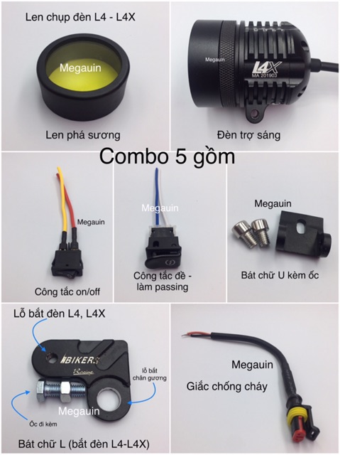 ĐÈN TRỢ SÁNG L9X CREE_ BẢO HÀNH 6 THÁNG