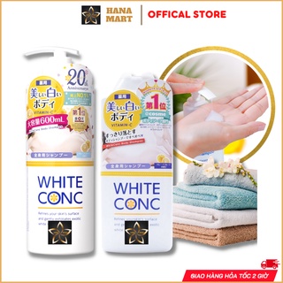 Sữa tắm trắng da white conc body shampoo 360ml và 600ml white conc body shampoo c ii