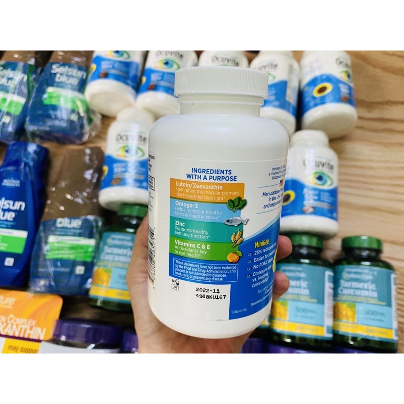 [Có bill Mỹ] Bổ Mắt Ocuvite Adult 50+ dành cho người trên 50 tuổi của Mỹ DATE 2022 | BigBuy360 - bigbuy360.vn