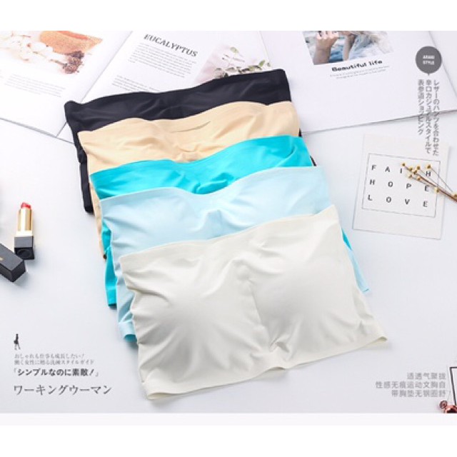 ảnh thật ÁO CHẤT SU QUÂY NGỰC Áo lót không đường may Áo ống trơn Áo su trơn CUNG CẤP SỈ LẺ SỐ LƯỢNG LỚN